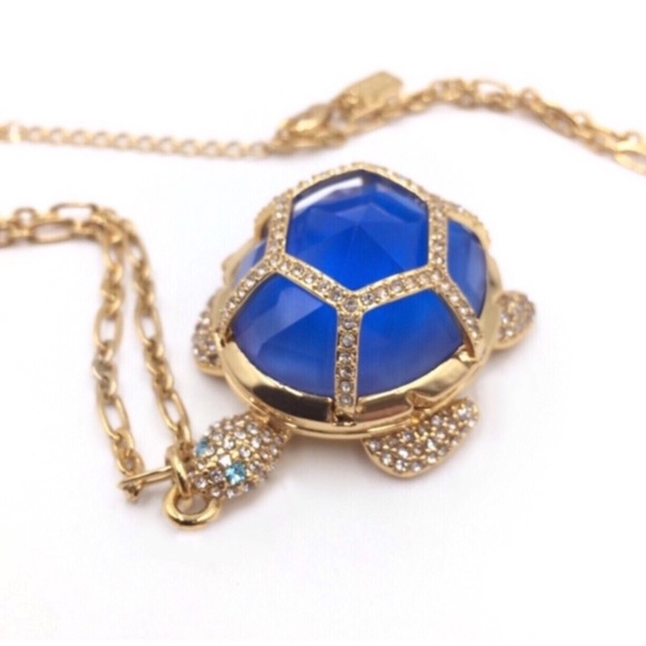 KATE SPADE • Paradise Found Turtle Locket Necklace - Picture 4 of 11
